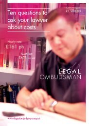 Ten questions to ask your lawyer about costs - Legal Ombudsman