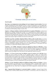 Journal d'Afrique Centrale - R.D.C. du 16 au 31 Juillet 2013 nÂ°224 ...