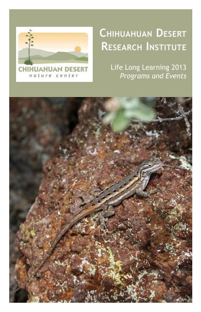 Life Long Learning brochure - Chihuahuan Desert Nature Center