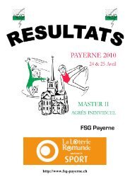 Payerne - Les Jeunes-Patriotes de Vevey