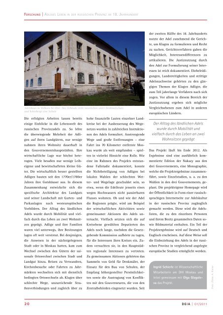 Rundbrief 01 - November 2011 - Max Weber Stiftung