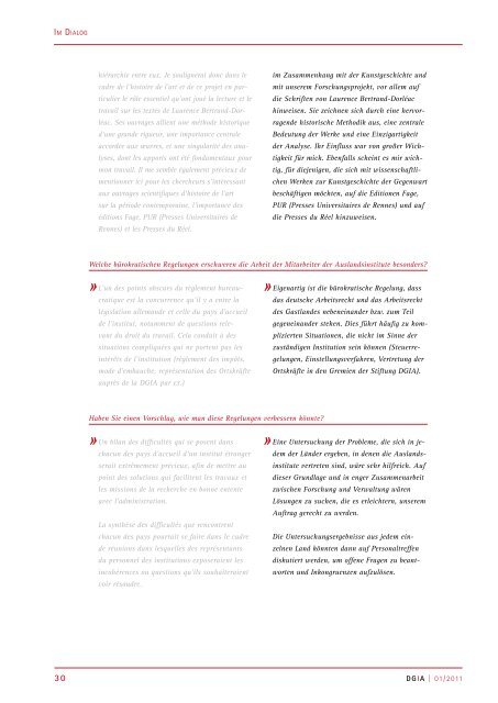 Rundbrief 01 - November 2011 - Max Weber Stiftung