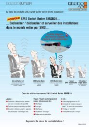 SMS Switch Butler SMSB26... ... Enclencher / dÃ©clencher ... - Elbro AG