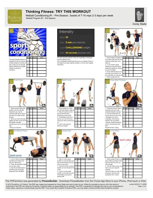 Netball Prog 1 TB Netball Pre Season .pdf Thinking Fitness
