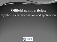 Oilfield nanoparticles: Synthesis, characterization and application.