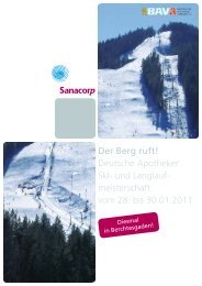 Der Berg ruft! Deutsche Apotheker Ski- und Langlauf- meisterschaft ...