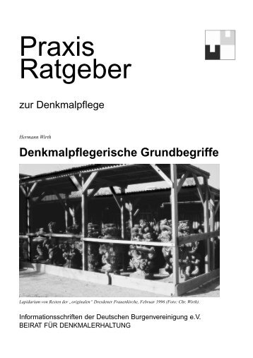 Denkmalpflegerische Grundbegriffe - Deutsche Burgenvereinigung eV