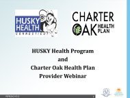 HUSKY Health Program and Charter Oak Health Plan - Contact the ...
