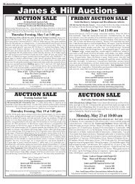 James & Hill Auctions - Farmers Forum