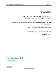 ANSI 837 - Florida Blue - BCBSF