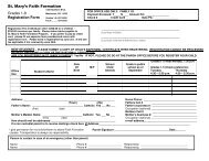 Registration Form - St. Mary's Roman Catholic Church