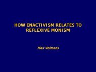 HOW ENACTIVISM RELATES TO REFLEXIVE MONISM