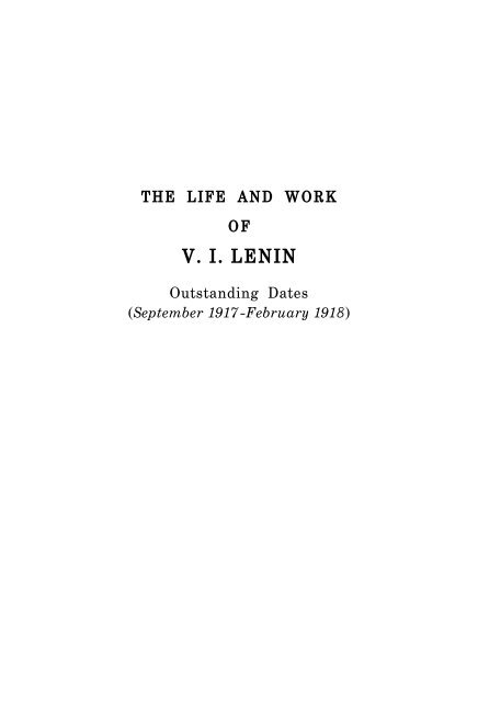 Collected Works of V. I. Lenin - Vol. 26 - From Marx to Mao