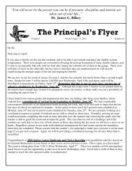 The Principal's Flyer - Framingham Public Schools