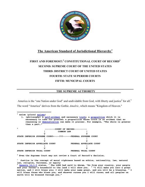 jurisdictional hierarchy