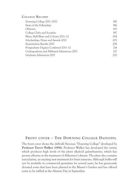 downing text 2012_Layout 1 - Downing College - University of ...