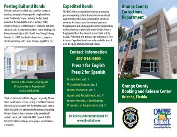 Booking and Release Center - Orange County Government