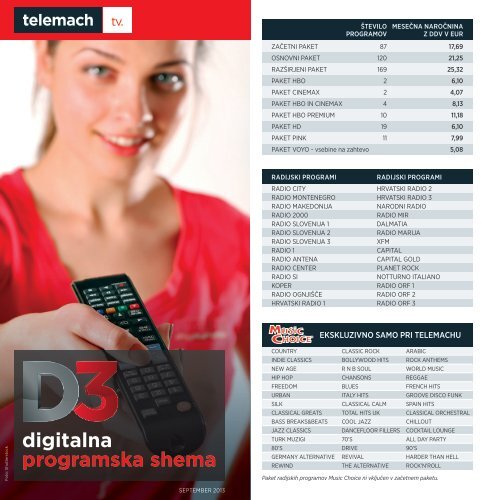 digitalna programska shema - Telemach
