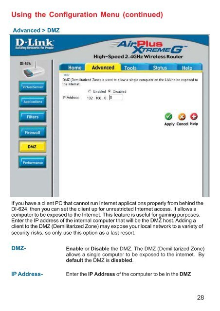 D-Link AirPlus Xtreme G DI-624 - ftp - D-Link