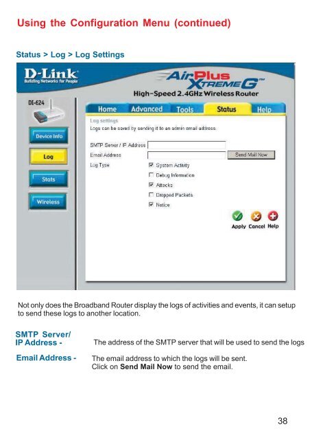 D-Link AirPlus Xtreme G DI-624 - ftp - D-Link