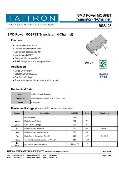 Mosfet N Channel Smd Mosfet N Channel Smd