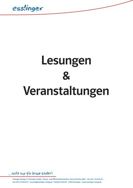 Lesungen & Veranstaltungen