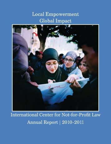 Local Empowerment Global Impact - The International Center for Not ...