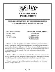 Crib Bed Assembly Instructions Bellini
