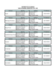 DISTRETTO DI ARONA SEDI GUARDIE MEDICHE ... - ASL 13 Novara