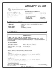 Makrolon® FD MSDS - Sheffield Plastics