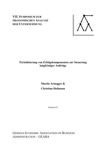 Periodisierung von Erfolgskomponenten zur Steuerung ... - whu.edu