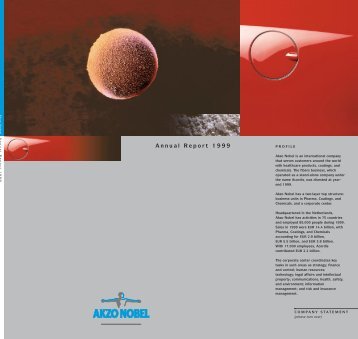 Annual Report 1999 - AkzoNobel