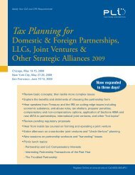 Tax Planning for - White & Case