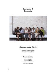 Parramatta Girls â Teacher's Notes - Belvoir St Theatre