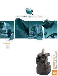 SERIES LIGHT DUTY Hydraulic Motor - White Drive Products, Inc.