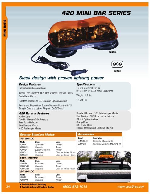 PSE AmberÃ‚Â® The Brightest Lights for Warning and Safety