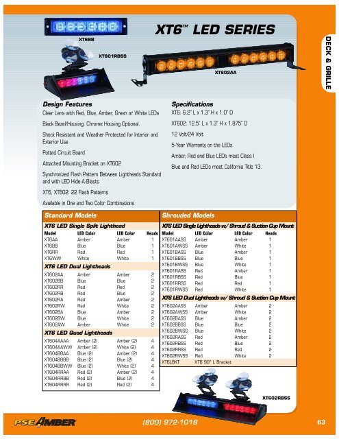 PSE AmberÃ‚Â® The Brightest Lights for Warning and Safety