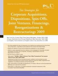 Tax Strategies For Corporate Acquisitions ... - White & Case