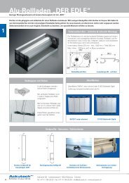 Alu-Rollladen „DER EDLE“ - Ackutech AG