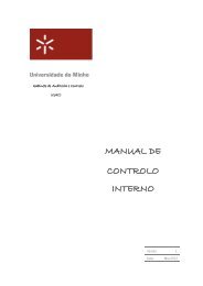 Manual de Controlo Interno da UMinho - Universidade do Minho