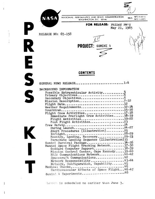 Gemini 4 Press Kit - heroicrelics Mirror
