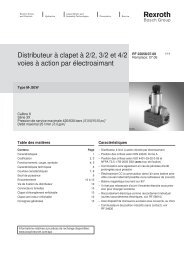 Distributeur Ã  clapet Ã  2/2, 3/2 et 4/2 voies Ã  action ... - Bosch Rexroth