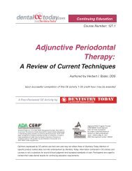 Adjunctive Periodontal Therapy: A Review of ... - DentalCEToday