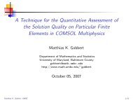 Slides - Department of Mathematics and Statistics - UMBC