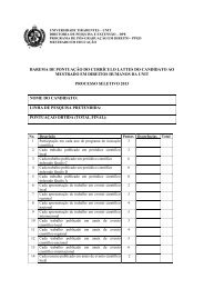 barema de pontuaÃ§Ã£o do currÃ­culo lattes do candidato ao mestrado ...