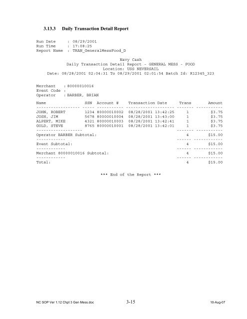 Navy Cash Standard Operating Procedures - Financial Management ...