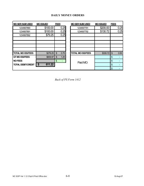 Navy Cash Standard Operating Procedures - Financial Management ...