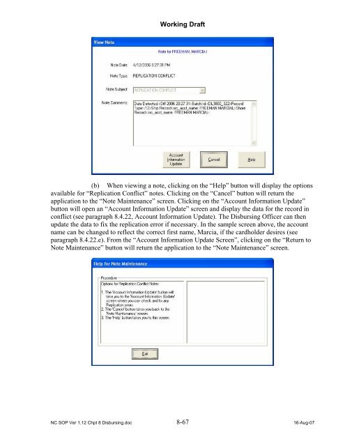 Navy Cash Standard Operating Procedures - Financial Management ...