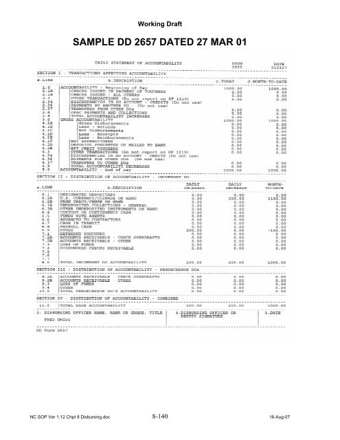 Navy Cash Standard Operating Procedures - Financial Management ...