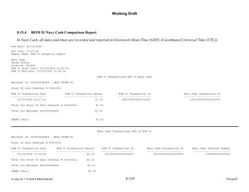 Navy Cash Standard Operating Procedures - Financial Management ...